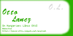 otto lancz business card